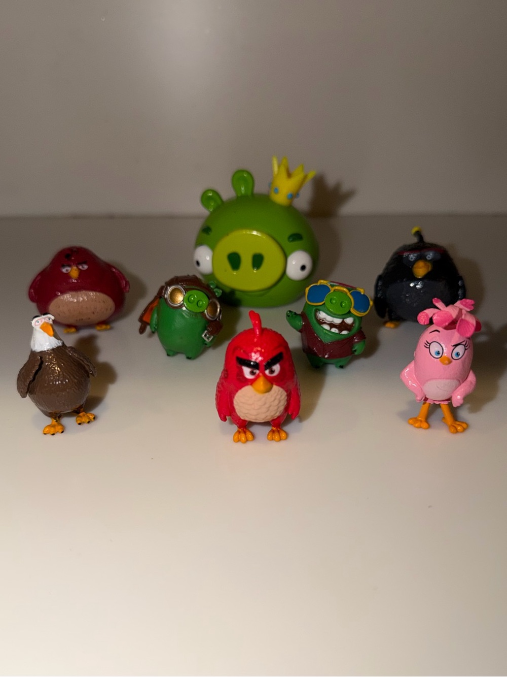 Angry Birds Plastic Figure Set Mixed Lot of 8 Figures